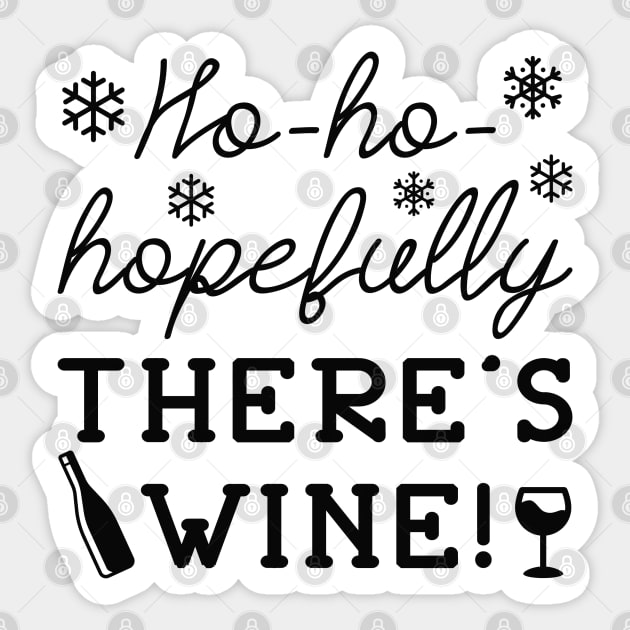 Hopefully Wine Sticker by LuckyFoxDesigns